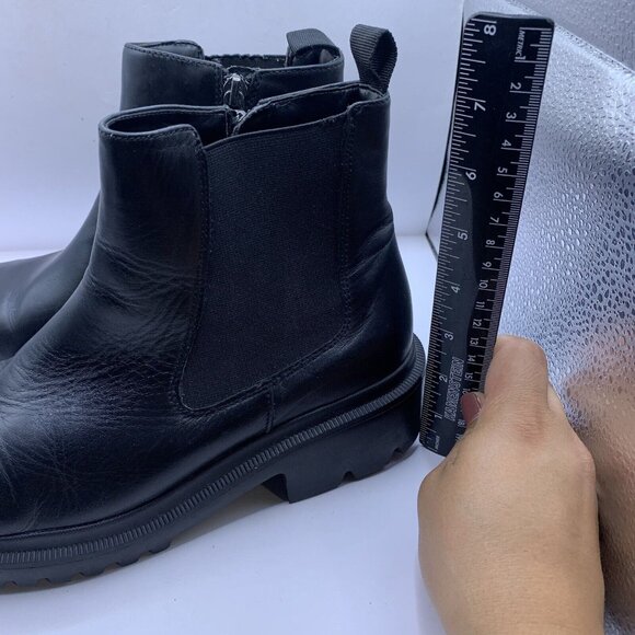 Blondo Shoes Blondo Cayla Boots waterproof black leather size 8.5M chunky D21 - Picture 5 of 10